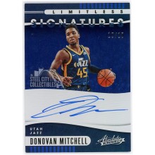 Donovan Mitchell 2019-20 Panini Absolute Memorabilia Limitless Signatures 10/10