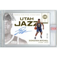 Donovan Mitchell 2017-18 Panini Encased Scripted Rookie Autograph Card #150 6/10