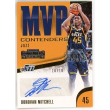 Donovan Mitchell 2018-19 Panini Contenders MVP Autograph Card #MVP-DML 10/10