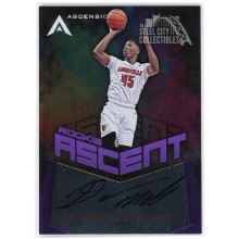 Donovan Mitchell 2017-18 Panini Ascension Rookie Ascent Purple Auto 12/50