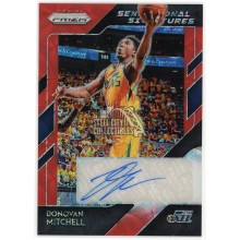 Donovan Mitchell 2018-19 Panini Prizm Sensational Signatures Red Prizm Auto