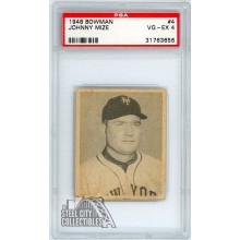 Johnny Mize 1948 Bowman Baseball Card #4 PSA 4