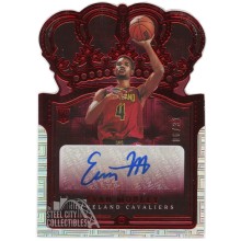 Evan Mobley 2021-22 Panini Crown Royale Asia Red Rookie Autograph Card #RC-EMB 6/31