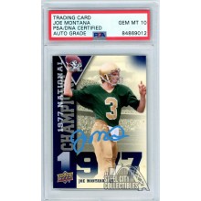 Joe Montana 2013 Upper Deck  Autograph Card #NC-JM PSA/DNA 10 (Light Blue)