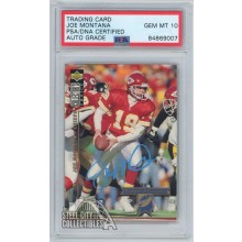 Joe Montana 1994 Upper Deck Autograph Card #47 PSA/DNA 10 (Light Blue)