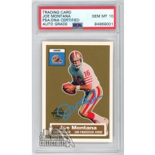 Joe Montana 2005 Topps Autograph Card #2 Of 22 PSA/DNA 10 (Light Blue)