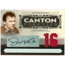 Joe Montana 2006 National Treasures Canton Classics Game-Used Jersey Auto 7/16