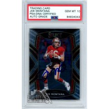 Joe Montana 2020 Panini Select Club Level Autograph Card #219 PSA/DNA 10
