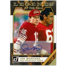 Joe Montana 2019 Panini Donruss Legends of the Fall Auto 4/10