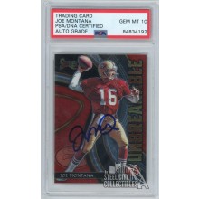 Joe Montana 2020 Panini Select Unbreakable Autograph Card #U7 PSA/DNA 10