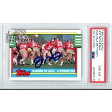 Joe Montana 1990 Topps Montana To Craig Autograph Card #515 PSA/DNA 10