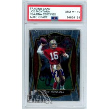 Joe Montana 2020 Panini Select Premier Level Autograph Card #118 PSA/DNA 10