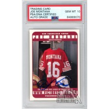Joe Montana 1999 Upper Deck Victory Autograph Card PSA/DNA 10