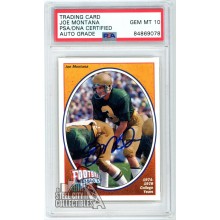 Joe Montana 1991 Upper Deck Football Heroes Autograph Card 1 Of 9 PSA/DNA 10