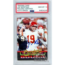 Joe Montana 1994 Pinnacle Canton Bound Autograph Card #8 PSA/DNA 10