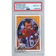 Joe Montana 1991 Upper Deck Football Heroes Autograph Card 6 Of 9 PSA/DNA 10