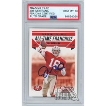 Joe Montana 2015 Panini Score All-Time Franchise Autograph Card #3 PSA/DNA 10