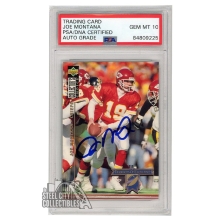Joe Montana 1994 Upper Deck Collector's Choice Autograph Card #47 PSA/DNA 10