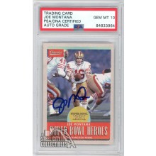 Joe Montana 2017 Panini Classics Super Bowl XVI Heroes Autograph Card PSA/DNA 10