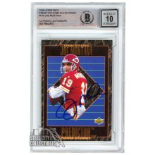Joe Montana 1995 Upper Deck Predictor Autograph Card #P19 BAS 10