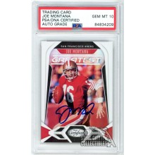 Joe Montana 2020 Panini Certified The Greatest Autograph Card #G-JM PSA/DNA 10