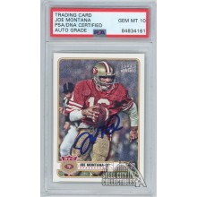 Joe Montana 2012 Topps Magic Autograph Card #72 PSA/DNA 10