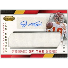 Joe Montana 2016 Panini Certified Fabric of the Game Jersey Autograph Card #FGS-JM 9/10