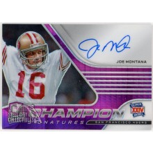 Joe Montana 2021 Panini Spectra Champion Signatures Pink Autograph Card #CS-JM 2/3