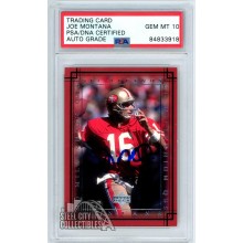 Joe Montana 2000 Upper Deck NFL Legends Autograph Card #M1 PSA/DNA 10