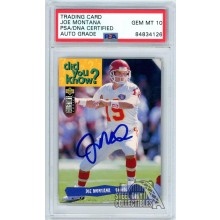 Joe Montana 1995 Upper Deck Collector's Choice Autograph Card #34 PSA/DNA 10