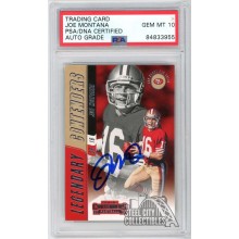 Joe Montana 2018 Panini Contenders Legendary Autograph Card #LC-JM PSA/DNA 10