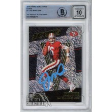 Joe Montana 2016 Panini Prime Signatures Icons Auto Card BAS 10 (Light Blue)