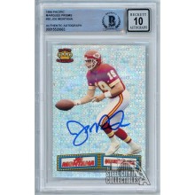 Joe Montana 1994 Pacific Collection Marquee Prisms Autograph Card #20 BAS 10