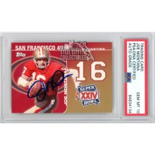 Joe Montana 2008 Topps NFL Dynasties Tribute Autograph Card #DYN-JM PSA/DNA 10