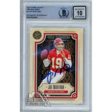 Joe Montana 2022 Panini Legacy Time Machines Autograph Card #4 BAS 10