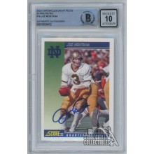 Joe Montana 2022 Chronicles Draft Picks Score Retro Autograph Card #18 BAS 10