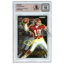 Joe Montana 1994 Fleer All-Pros Autograph Card #7 BAS 10 (Yellow)