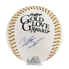 Mookie Betts Autographed Official Gold Glove MLB Baseball - BAS