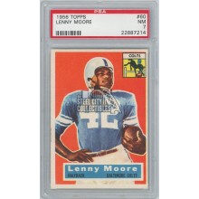 Lenny Moore 1956 Topps Rookie Card #60 PSA 7 NM