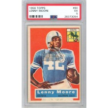 Lenny Moore 1956 Topps Rookie Card #60 PSA 5 EX
