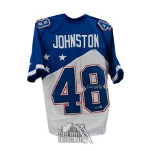 Daryl "Moose" Johnston Autographed Pro Bowl Custom Football Jersey - BAS
