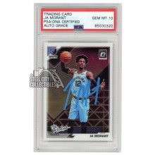 Ja Morant 2019-20 Panini Donruss Optic The Rookies Autograph Card #2 PSA/DNA 10 (Light Blue)