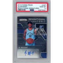 Ja Morant 2019-20 Panini Prizm Sensational Rookie Autograph Card PSA 10 Gem MT