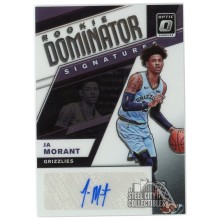 Ja Morant 2019-20 Panini Donruss Optic Rookie Dominator Signatures Autograph Card #RD-JMT 49/99