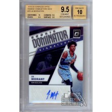 Ja Morant 2019-20 Panini Donruss Optic Rookie Auto Card 84/99 BGS 9.5 Auto 10