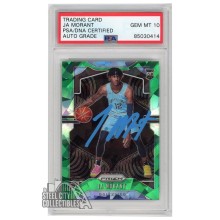 Ja Morant 2019-20 Panini Prizm Green Ice Autograph Rookie Card #249 PSA/DNA 10 (Light Blue)