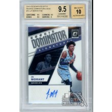 Ja Morant 2019-20 Panini Donruss Optic Rookie Auto Card 08/99 BGS 9.5 Auto 10