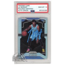 Ja Morant 2019-20 Panini Prizm Silver Autograph Rookie Card #249 PSA/DNA 10 (Light Blue)