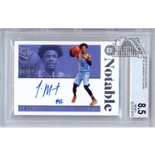 Ja Morant 2019-20 Panini Encased Notable Rookie Auto Card 02/49 BGS 8.5 Auto 10
