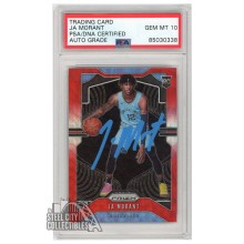 Ja Morant 2019-20 Panini Prizm Red Wave Autograph Rookie Card #249 PSA/DNA 10 (Light Blue)